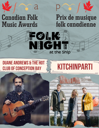 Folk Night presents the Opening Night of the Canadian Folk Music Awards!